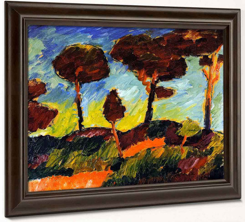 Stormy Pine Trees At Prerow By Alexei Jawlensky By Alexei Jawlensky