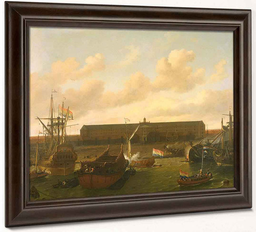 The Dock Of The Dutch East India Company At Amsterdam By Ludolf Bakhuizen, Aka Ludolf Backhuysen By Ludolf Bakhuizen