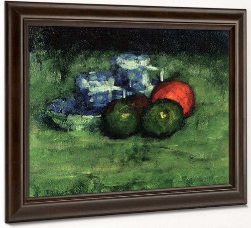 Two Blue Mugs And Apples By Alexei Jawlensky By Alexei Jawlensky