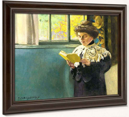 Woman Reading At The Window By Felix Vallotton