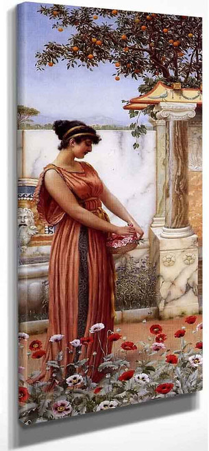 An Idle Hour By John William Godward  By John William Godward