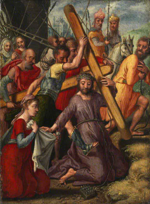 Christ Bearing The Cross  By Pieter Aertsen By Pieter Aertsen