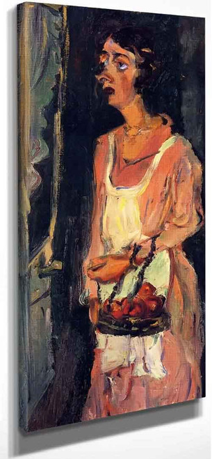 Jeanne With Bread Basket By Chaim Soutine