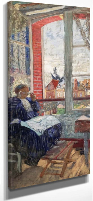 Madame Vuillard The The Hotel Des Ducs De Normandie By Edouard Vuillard