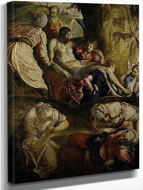 Christ Carried To The Tomb By Jacopo Tintoretto