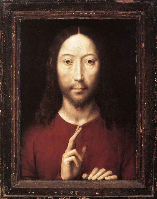 Christ Giving His Blessing By Hans Memling