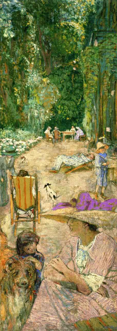 The Pavilions At Cricqueboeuf, In Front Of The House By Edouard Vuillard