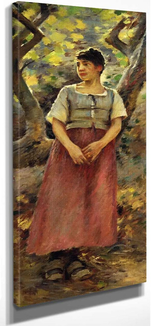 The Peasant Girl By Theodore Robinson