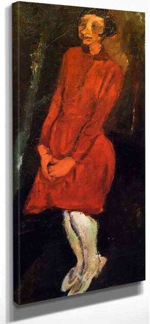The Red Dress 1 By Chaim Soutine