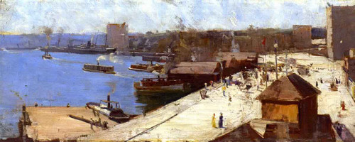 Circular Quay By Sir Arthur Streeton