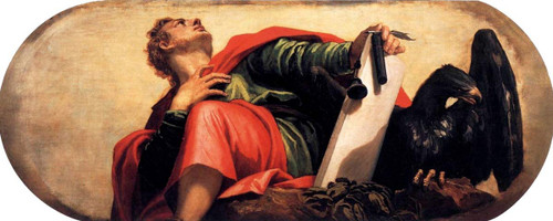 Four Evangelists St John By Paolo Veronese