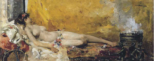 Resting Bacchante By Joaquin Sorolla Y Bastida