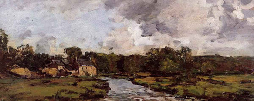 Riviere De Lhospital By Eugene Louis Boudin