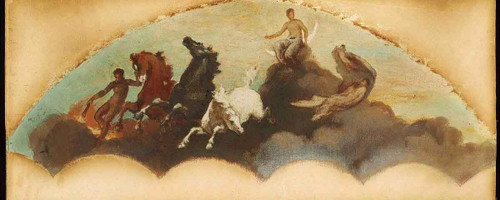 Sketch For The State Capitol At Albany (Flight Of Night) By William Morris Hunt (American, 1824 1879) By William Morris Hunt(American, 1824 1879)