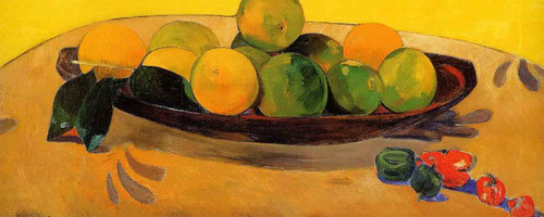 Still Life With Tahitian Oranges By Paul Gauguin