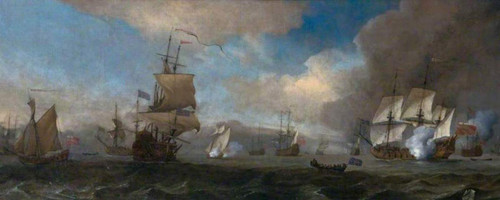 The Battle Of Solebay, 26 May 1672 By Willem Van De Velde The Younger