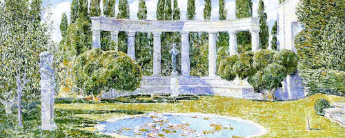 The Josiah Bartlett Garden, Amagensett By Frederick Childe Hassam