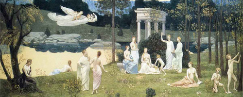 The Sacred Wood Cherished By The Arts And The Muses By Pierre Puvis De Chavannes