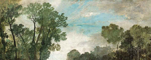 Tree Tops And Sky, Guildford Castle , Evening By Joseph Mallord William Turner