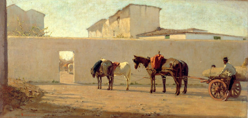 A Spring Morning. The White Wall
Telemaco Signorinic. 1866