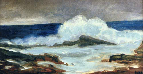 Breaking Surf By George Benjamin Luks