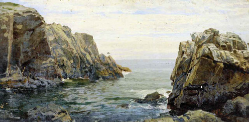 Cornish Coast Kynance Cove By William Trost Richards By William Trost Richards