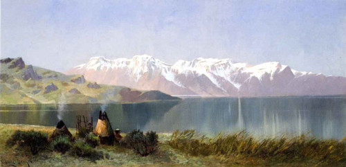 Indian Encampment By Edwin Deakin By Edwin Deakin