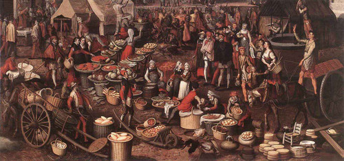 Market Scene By Pieter Aertsen By Pieter Aertsen