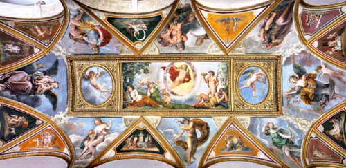 Palazzo Verospi Allegory Of The Time, With The Four Seasons And The Planets By Francesco Albani By Francesco Albani