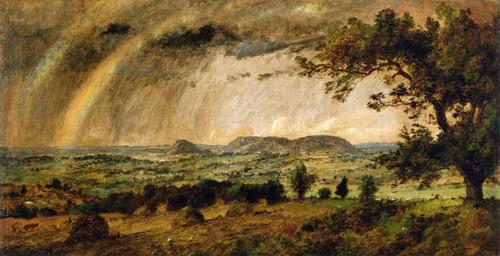 Palisades Opposite Hastings On Hudson4 By Jasper Francis Cropsey By Jasper Francis Cropsey