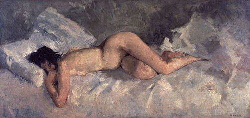 Reclining Nude By George Heidrik Breitner