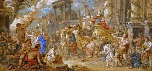 Story Of Mark Antony Entry Of Mark Antony Into Ephesus (Second Version) By Charles Joseph Natoire(French, 1700 1777) By Charles Joseph Natoire(French, 1700 1777)