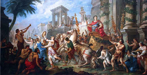 Story Of Mark Antony Entry Of Mark Antony Into Ephesus  By Charles Joseph Natoire By Charles Joseph Natoire