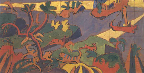Study For A Mural Decoration For 'The Cave Of The Golden Calf' By Spencer Gore