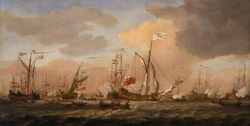 The 'Mary' Yacht Arriving With Princess Mary At Gravesend, 12 February 1689 By Willem Van De Velde The Younger