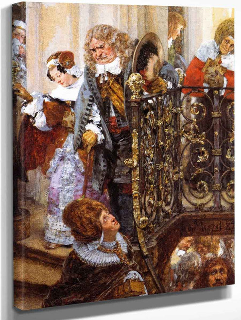 Coming Out Of Church By Adolph Von Menzel By Adolph Von Menzel