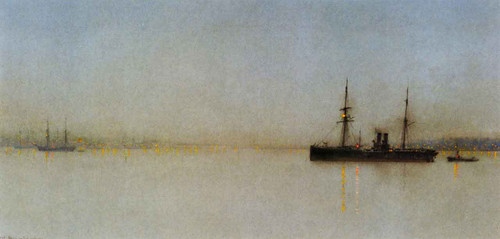 The Port Light By John Atkinson Grimshaw  By John Atkinson Grimshaw