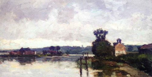 The Seine At Canteleu In Summer By Albert Lebourg By Albert Lebourg