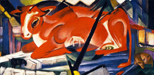 The World Cow By Franz Marc By Franz Marc