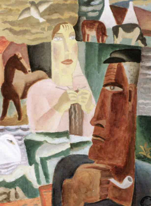 Composition With Figures By Leo Gestel Composition With Figures By Leo Gestel