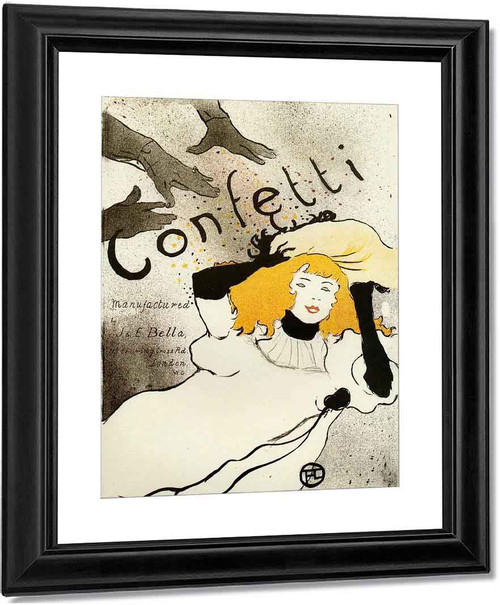 Confetti By Henri De Toulouse Lautrec Art Reproduction from Cutler
