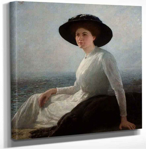 A Study In Black And White Mrs Henrietta Riviere Briton Riviere