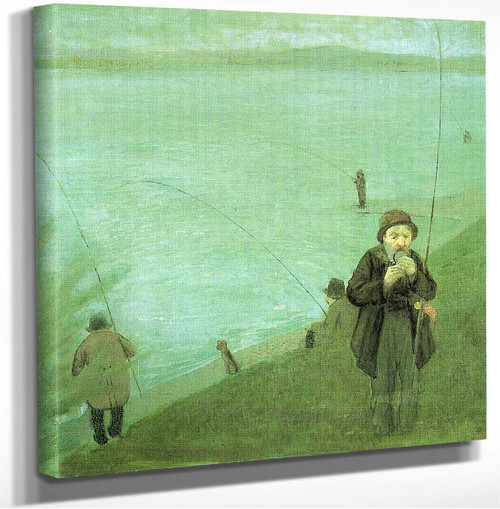 Anglers On The Rhine August Macke