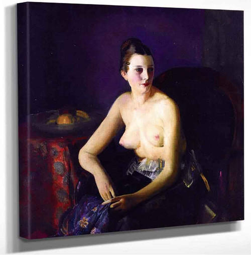 Nude Girl With Fruit George Wesley Bellows