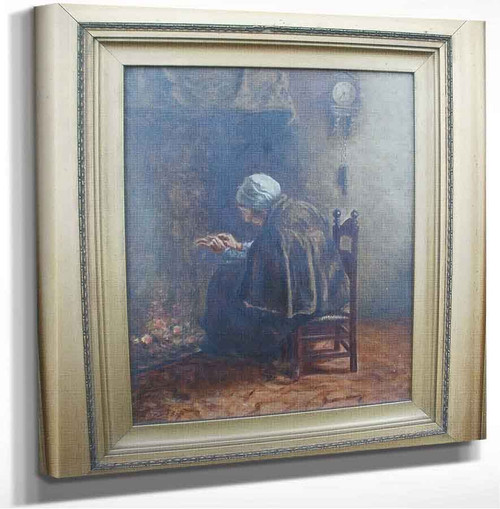 Old Woman With Her Demons. (Also Known As Old Woman By The Fireside.) George Ogilvy Reid