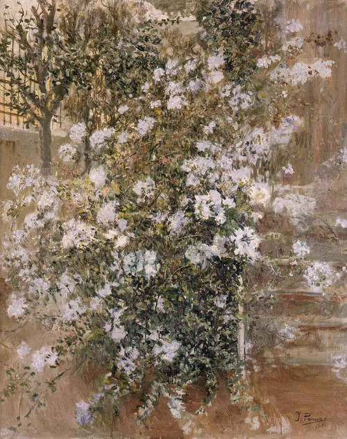 Corner Of The Garden By Ignacio Pinazo Camarlench By Ignacio Pinazo Camarlench
