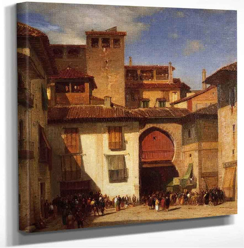 Spanish Market Place Samuel Colman