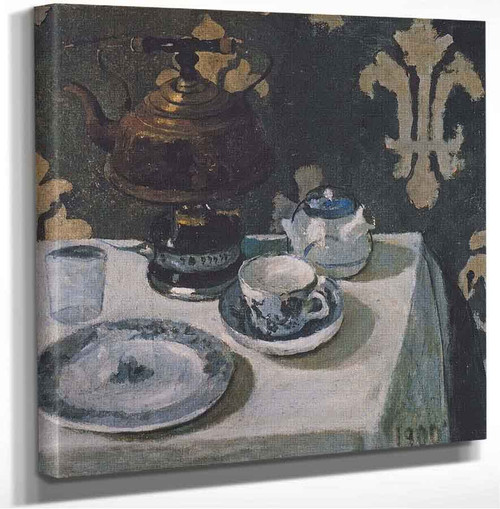 Still Life With Blue And White Porcelain Tea Set Paula Modersohn Becker