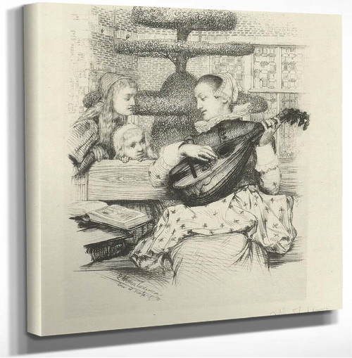 Young Woman With Lute (Also Known As Tesselschade At Alkmaar) Sir Lawrence Alma Tadema
