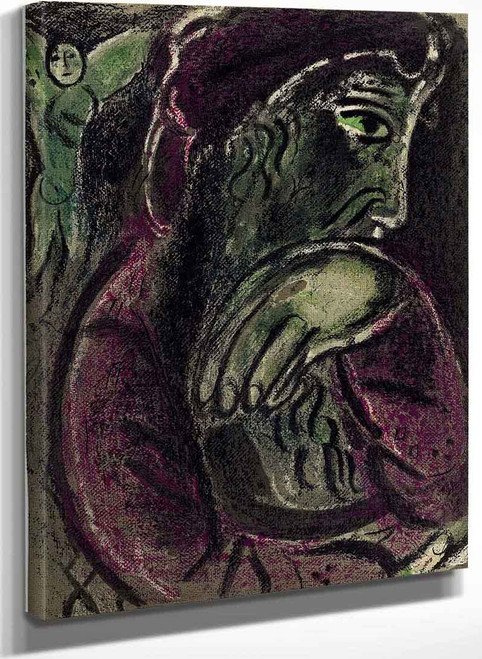 Job In Despair By Marc Chagall